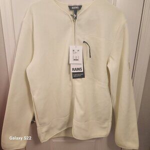 RAINS Fleece Jacket. Straw Color. NWT. Size: Various